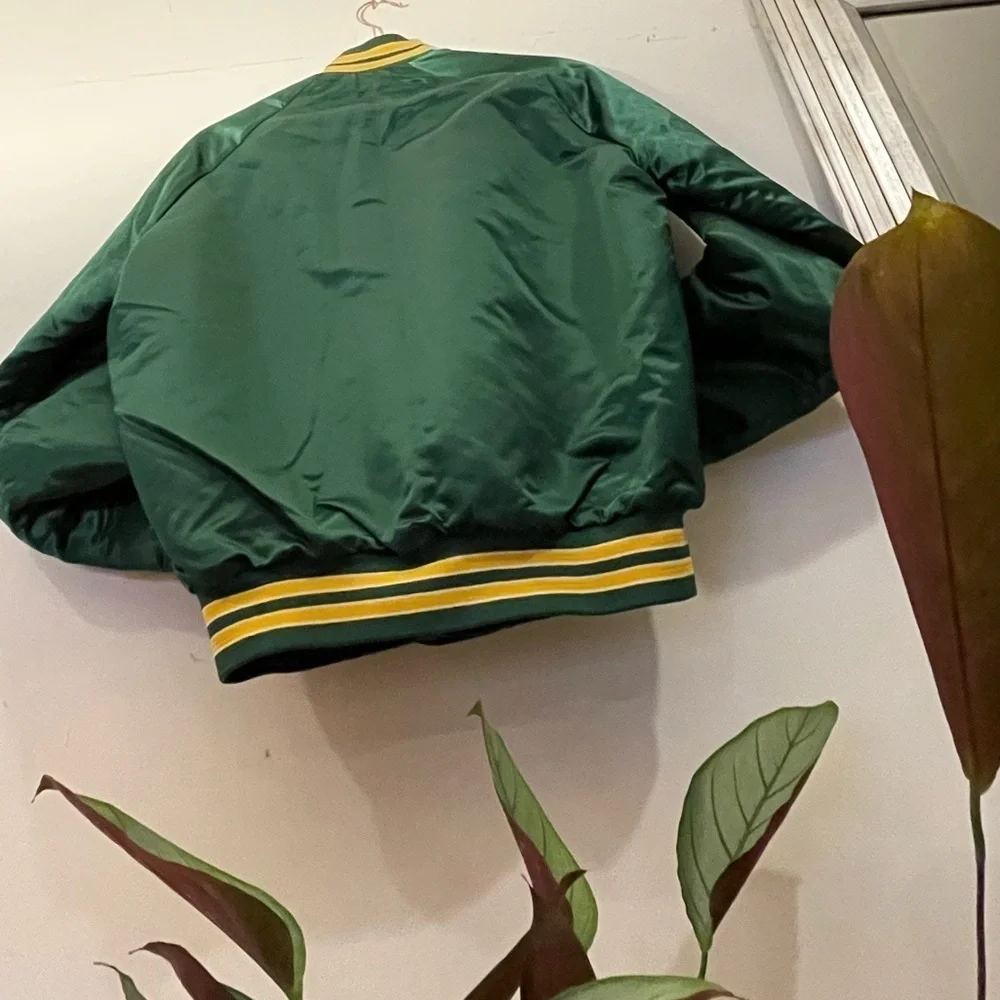 𝅺medium Satin varsity jacket coat Starter like Chalkline vintage 80s retro 90s - Picture 14 of 16